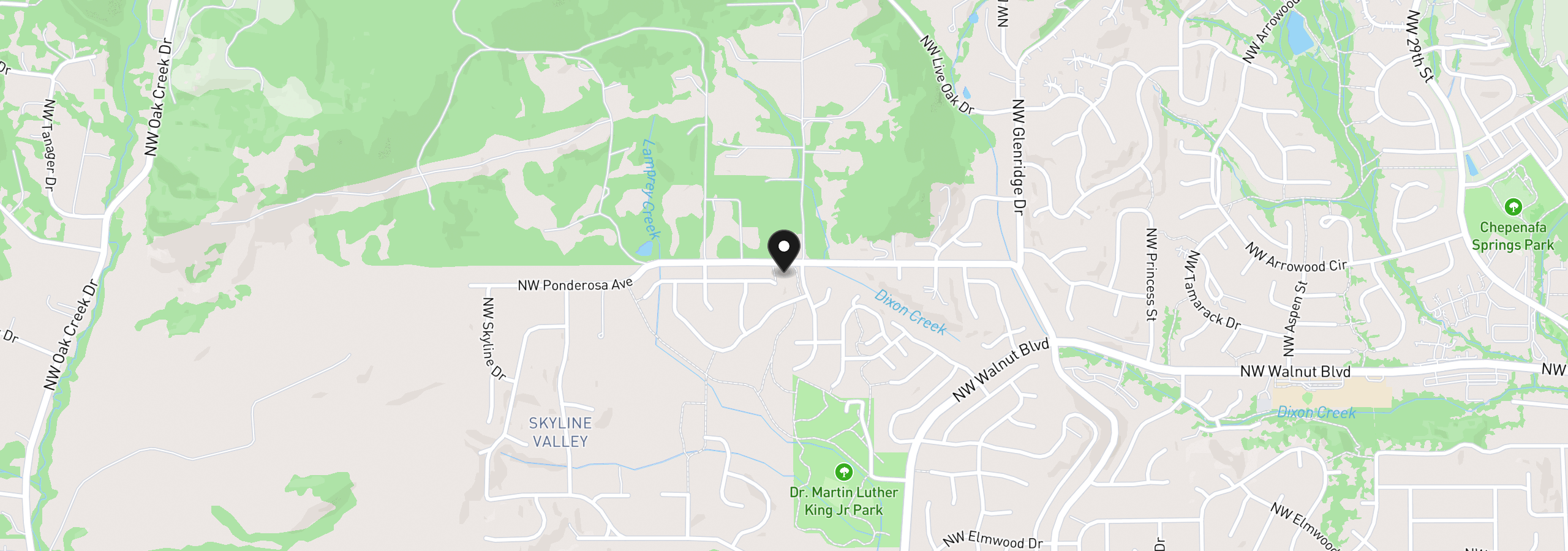 Map showing the location of 5049 NW Torchcrest Pl, Corvallis, OR 97330