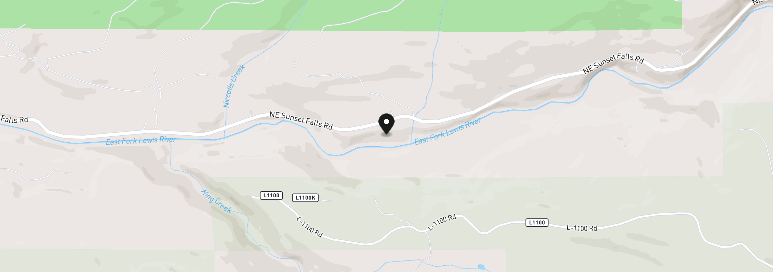 Map showing the location of 36403 NE 267th St, Yacolt, Wa 98675