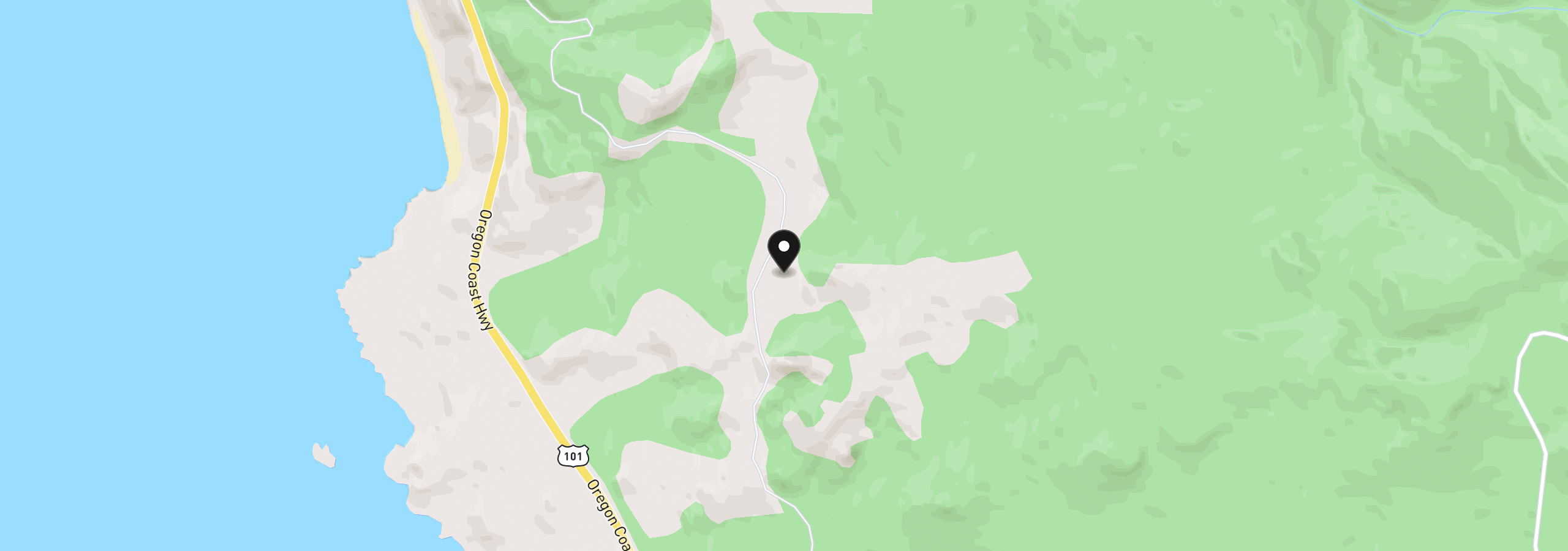 Map showing the location of 38097 Pacific Highlands Dr, Port Orford, OR 97465