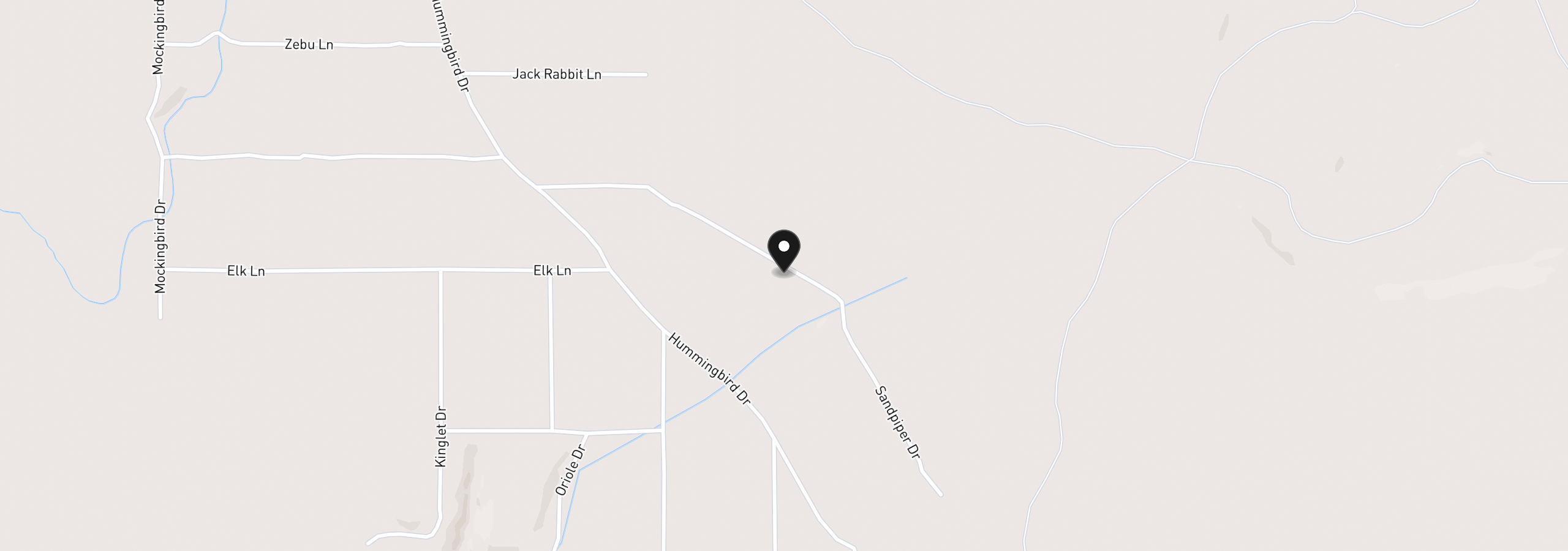 Map showing the location of Sandpiper Dr 2300, Beatty, OR 97621