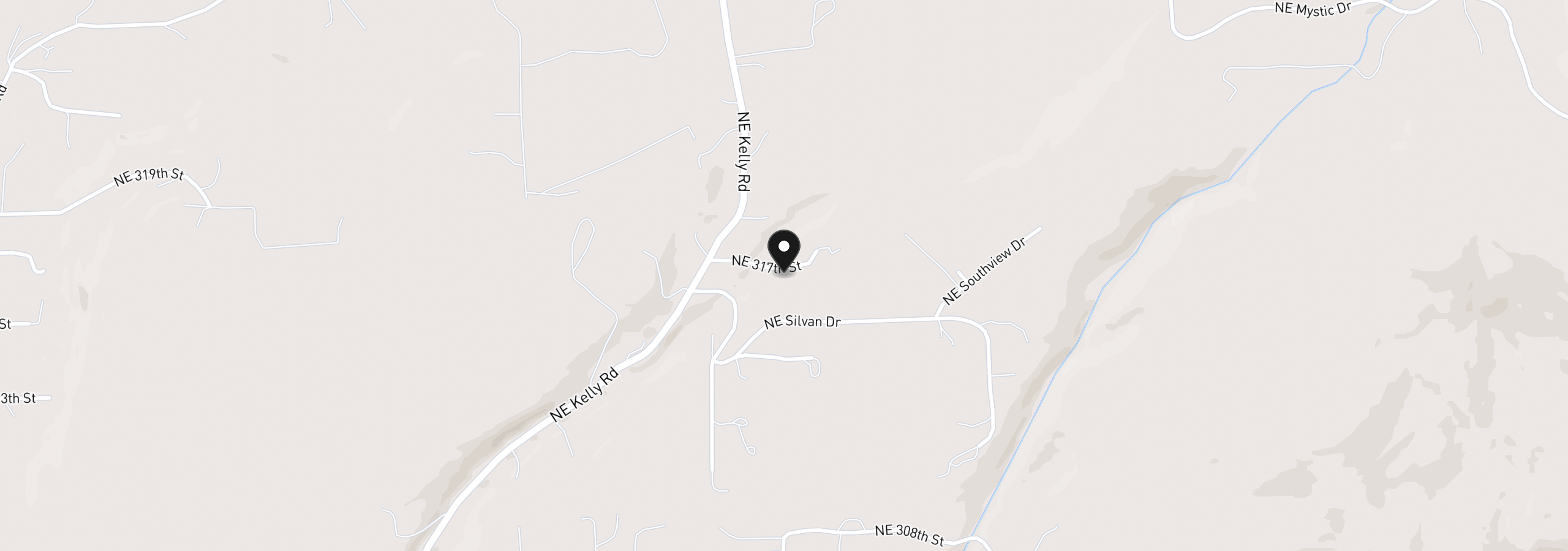 Map showing the location of 18111 NE 317th St, Yacolt, Wa 98675