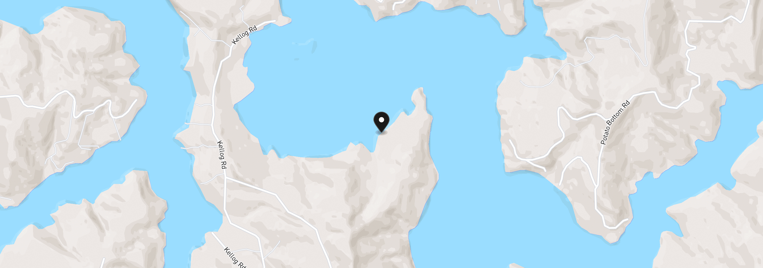 Map showing the location of 3226 S Tenmile Lk, Lakeside, OR 97449
