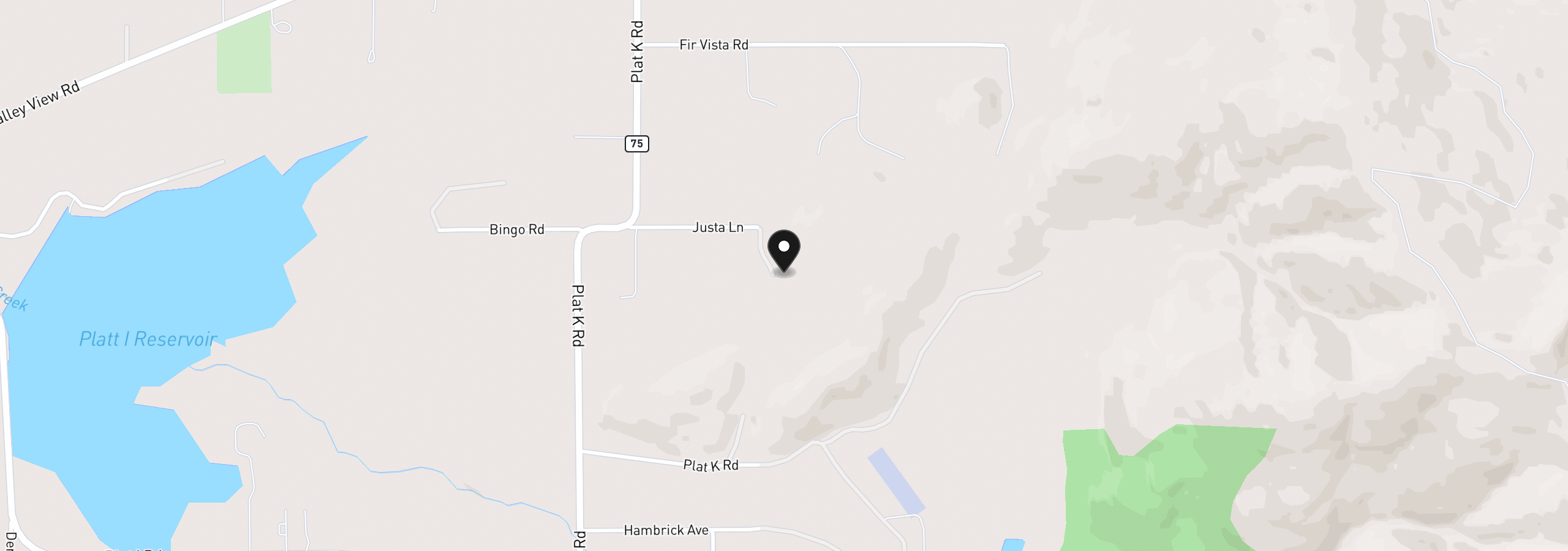 Map showing the location of 339 Justa Ln, Sutherlin, OR 97479