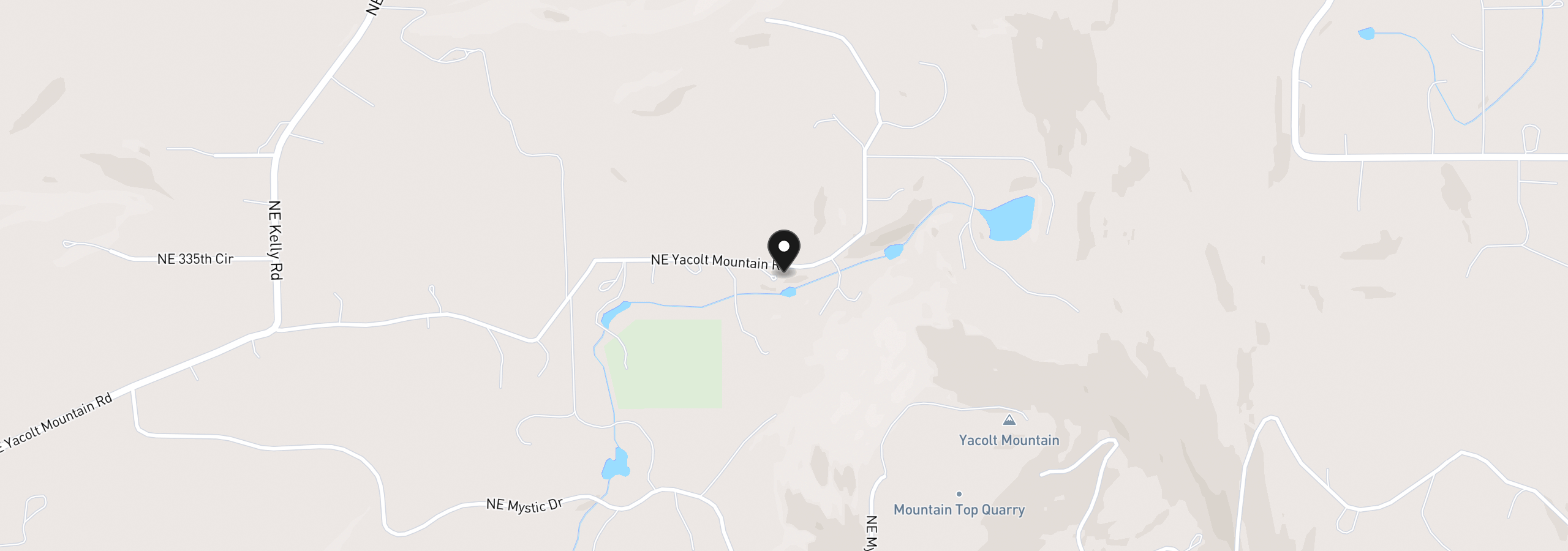 Map showing the location of 20817 NE Yacolt Mountain Rd, Yacolt, Wa 98675