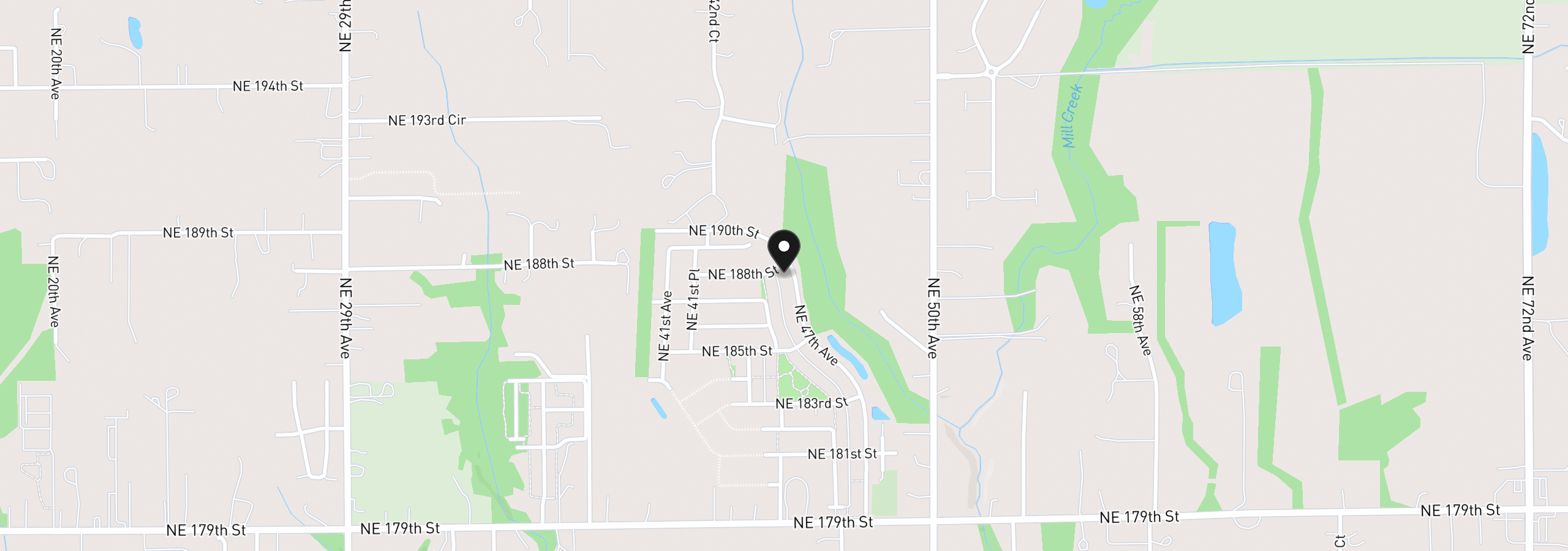 Map showing the location of 18716 NE 45th Ave lot 338, Vancouver, Wa 98686