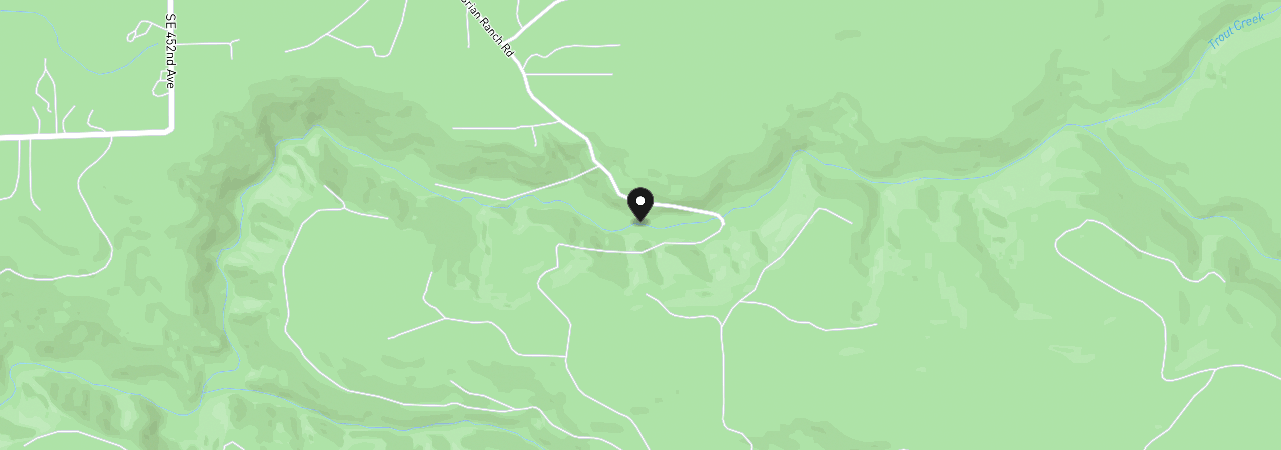 Map showing the location of 47100 SE Pheasant Meadow Rd, Sandy, OR 97055