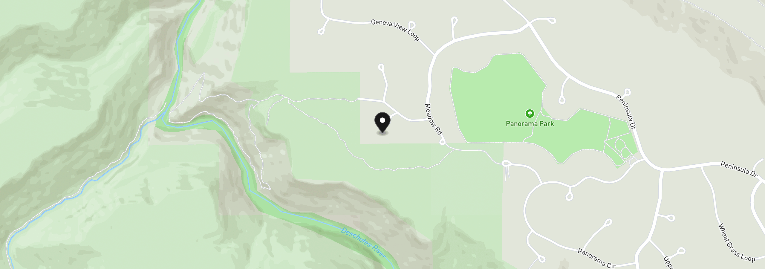Map showing the location of 12453 SW Snug Pl, Terrebonne, OR 97760