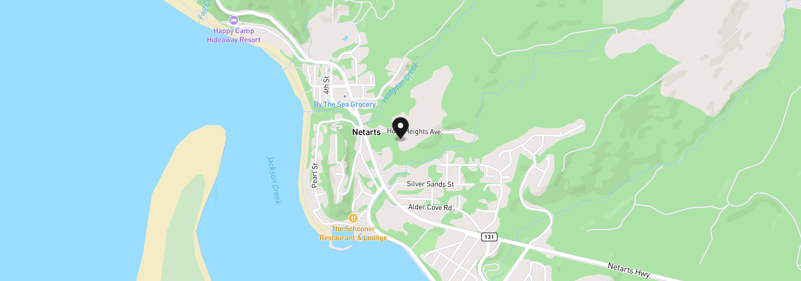 Map showing the location of 4859 Holly Heights Ave, Netarts, OR 97143
