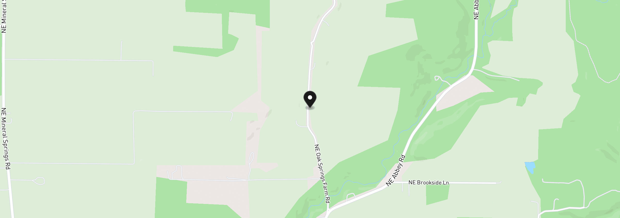 Map showing the location of 7900 NE Oak Springs Farm Rd, Carlton, OR 97111