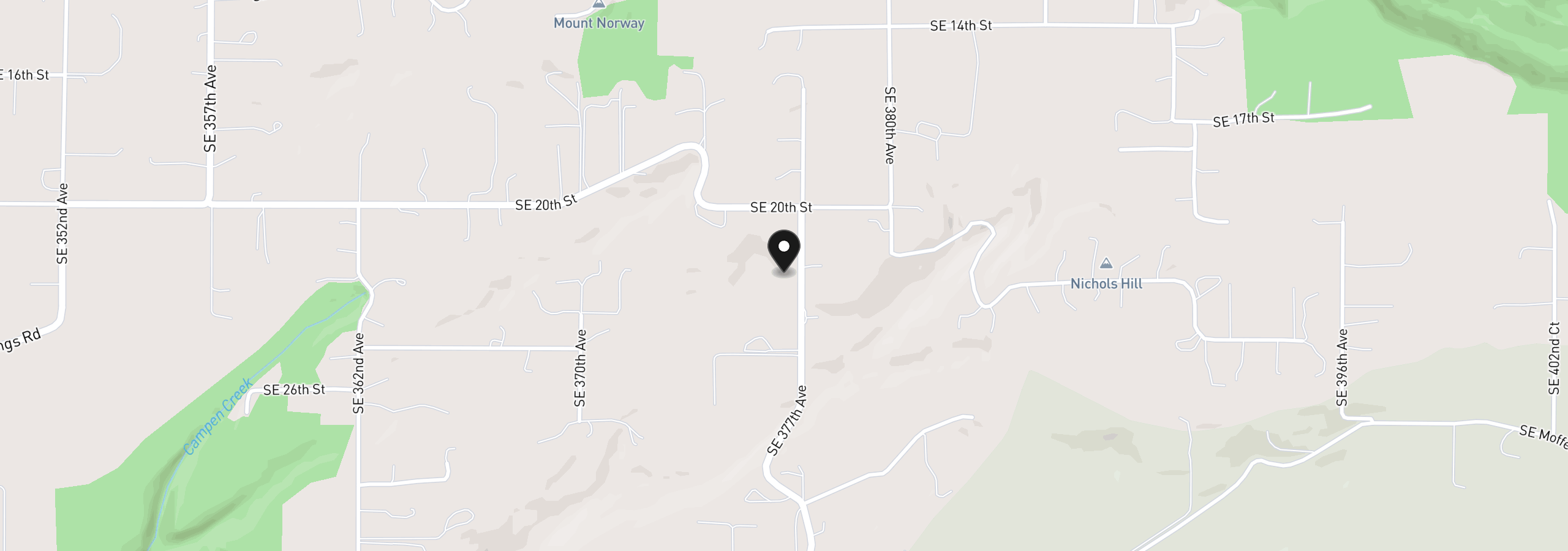 Map showing the location of 2318 SE 377th Ave Lot #6, Washougal, Wa 98671