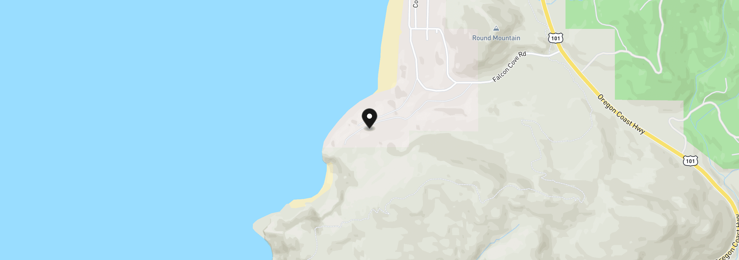 Map showing the location of Elk Flat Rd, Arch Cape, OR 97102