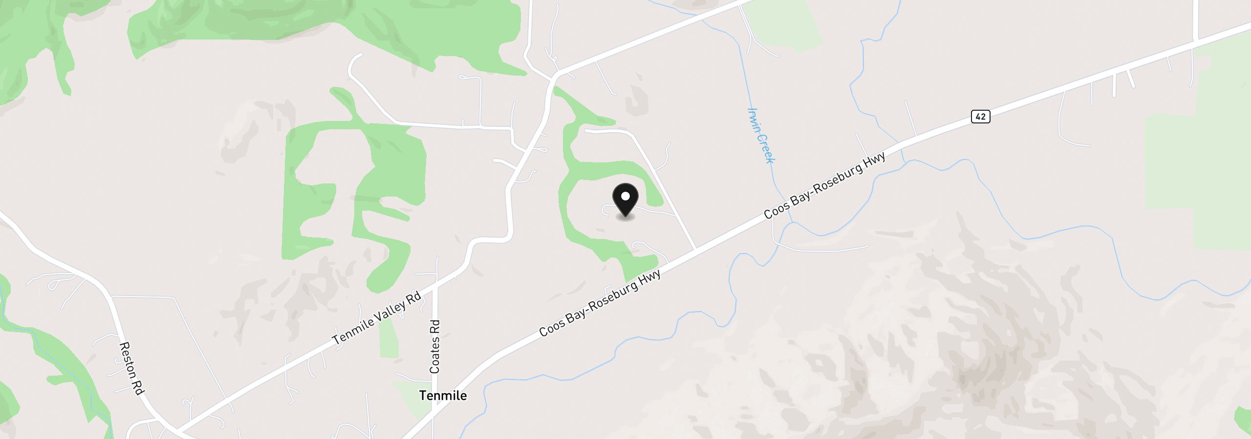 Map showing the location of 188 Trillium Ln, Tenmile, OR 97481
