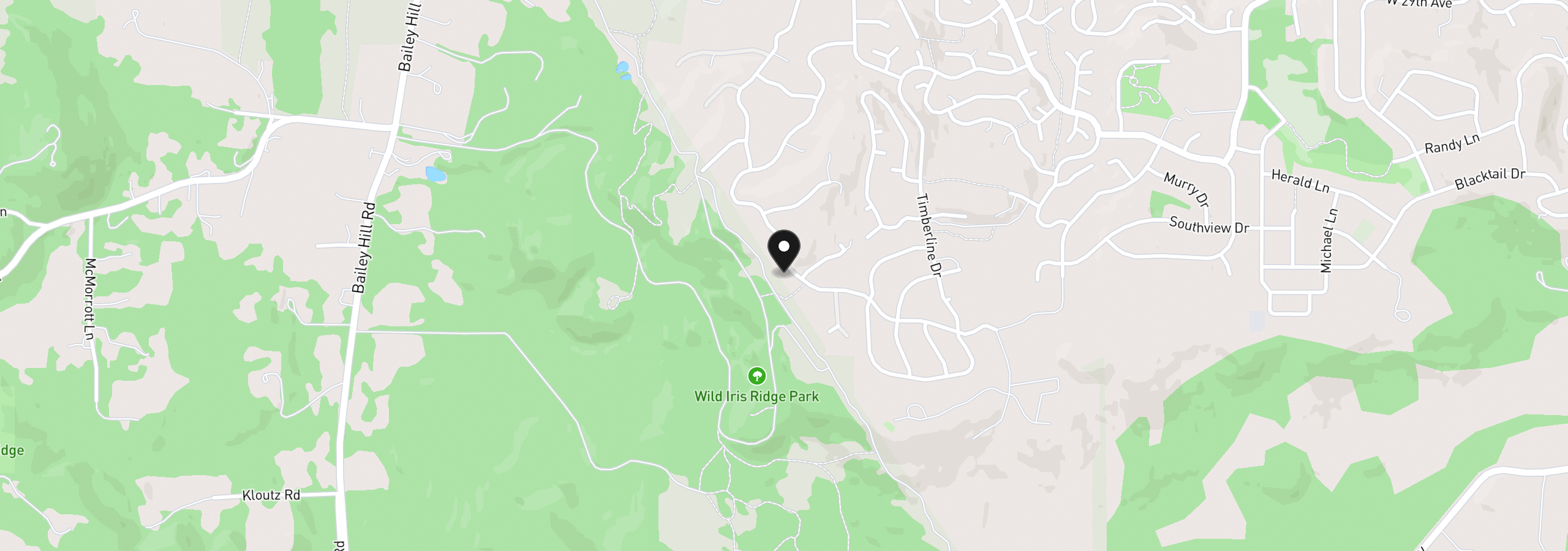 Map showing the location of 3160 Summit Sky Blvd, Eugene, OR 97405