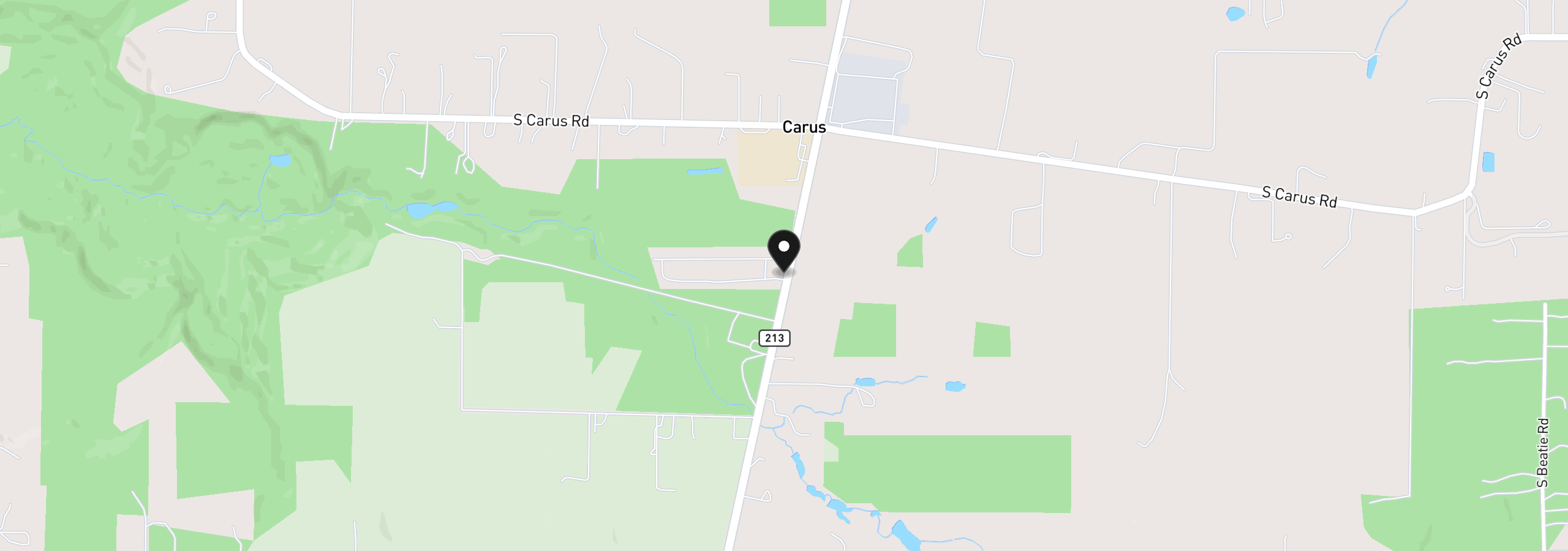 Map showing the location of 23421 S Highway 213 38, Oregon City, OR 97045