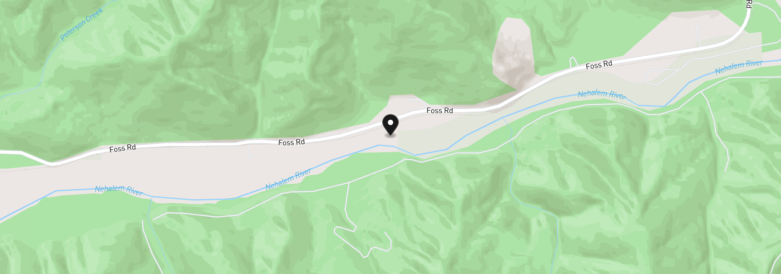 Map showing the location of Foss Rd, Nehalem, OR 97131