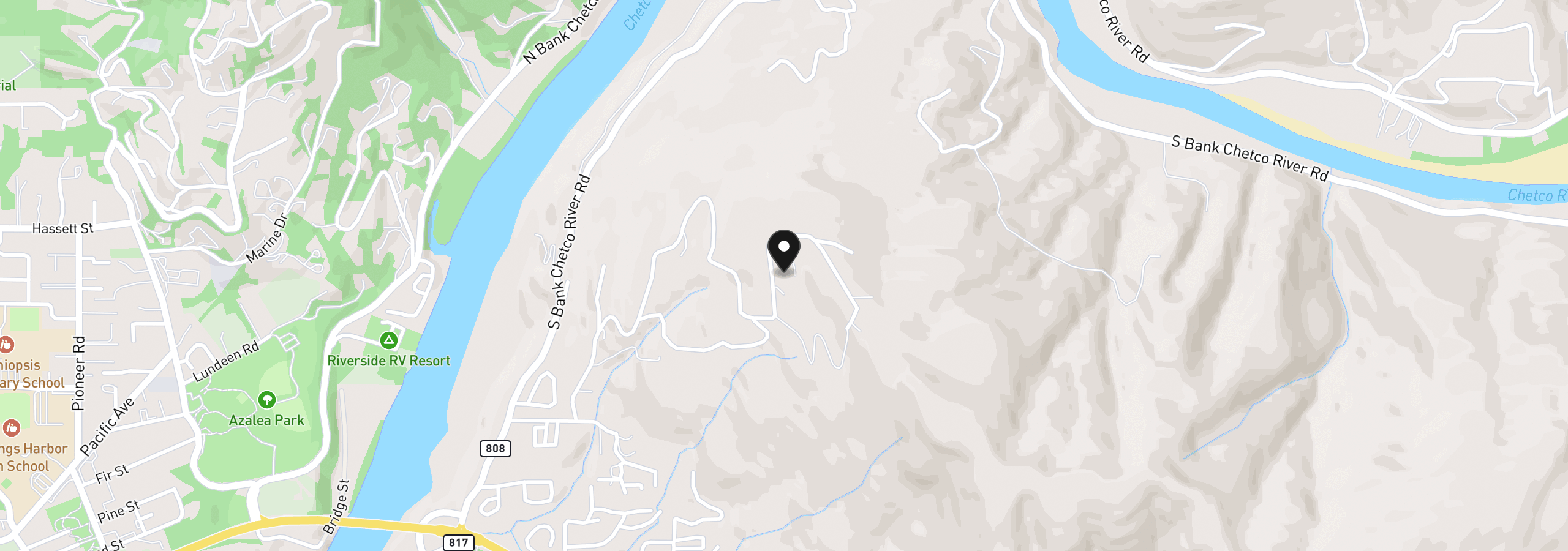 Map showing the location of 98007 Crown Terrace 7, Brookings, OR 97415