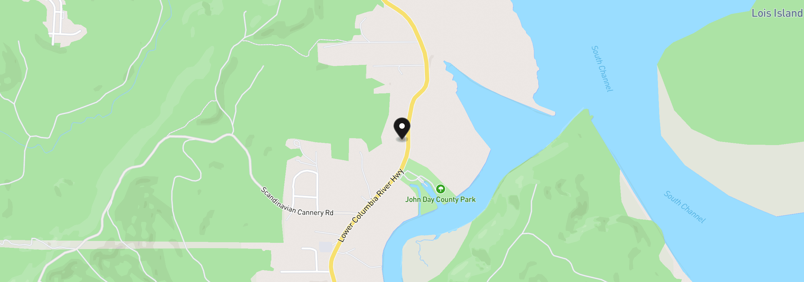 Map showing the location of 38230 Highway 30, Astoria, OR 97103