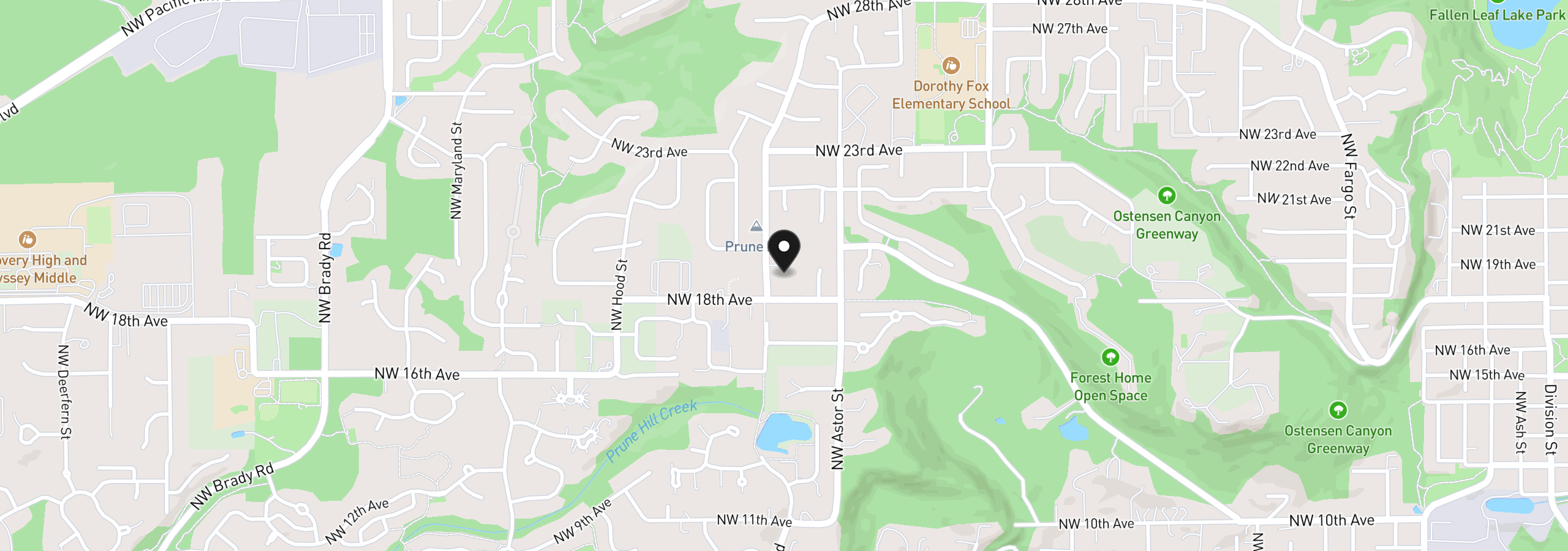 Map showing the location of 2620 NW 19th Cir, Camas, Wa 98607
