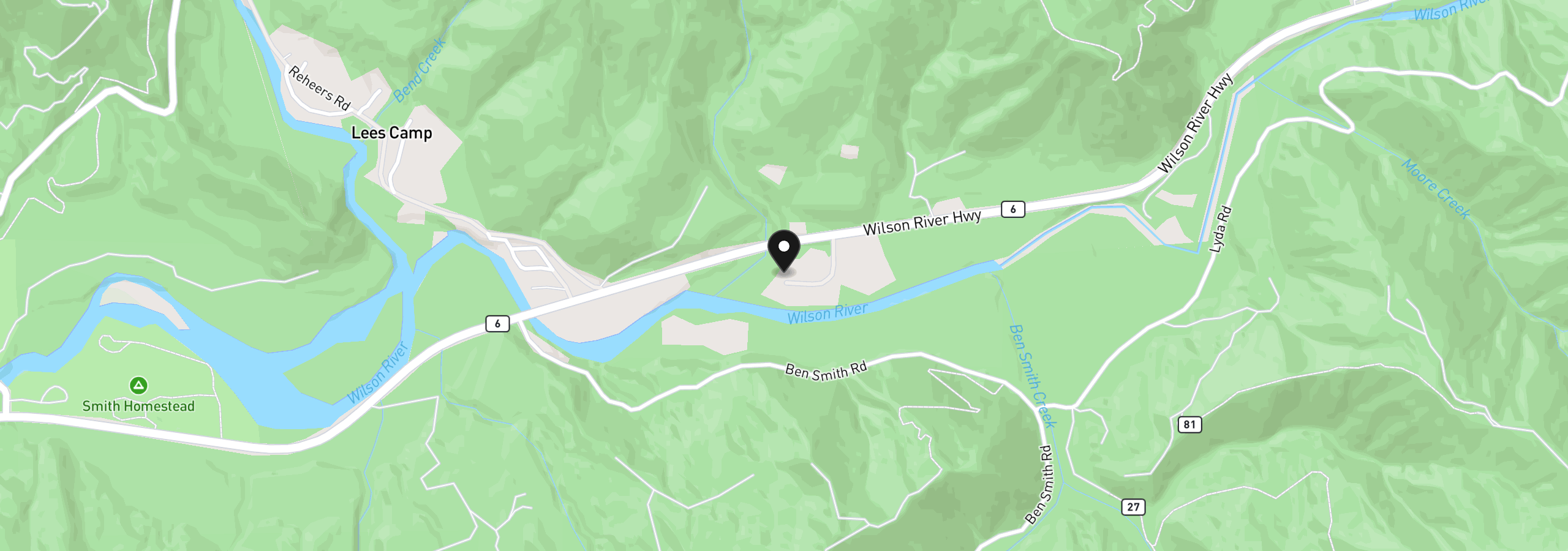 Map showing the location of 0 Elk Meadows Ln, Tillamook, OR 97141