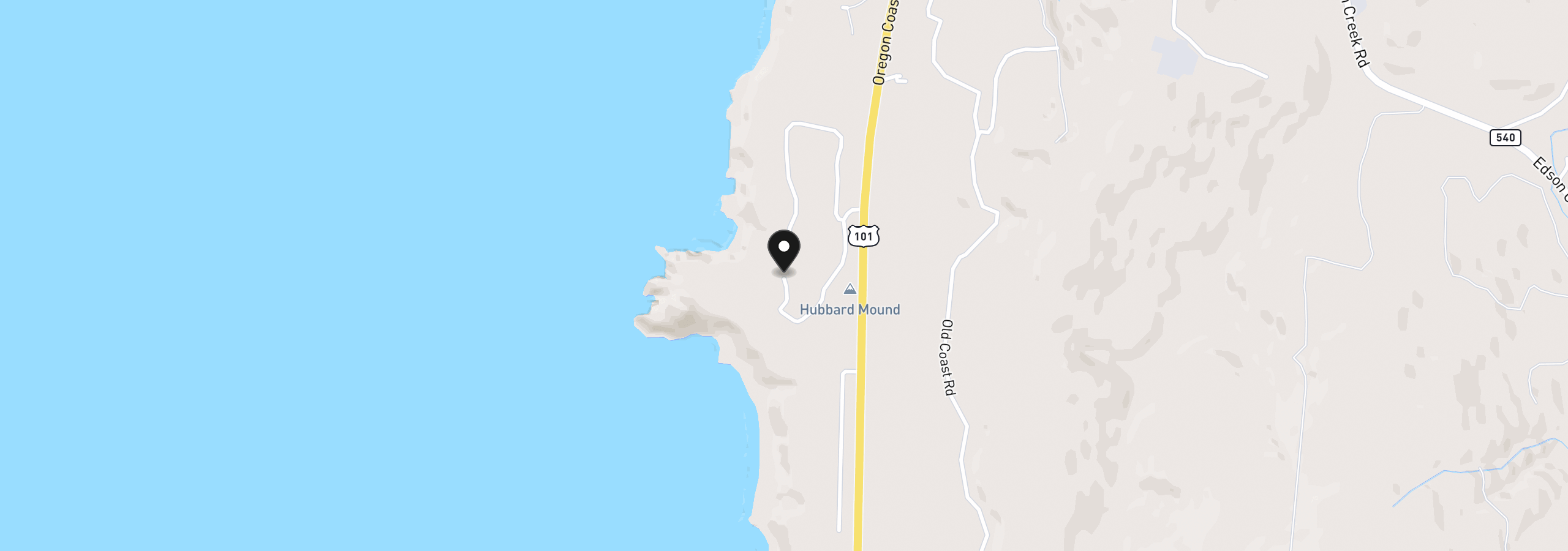 Map showing the location of 94270 Mound Way, Gold Beach, OR 97444