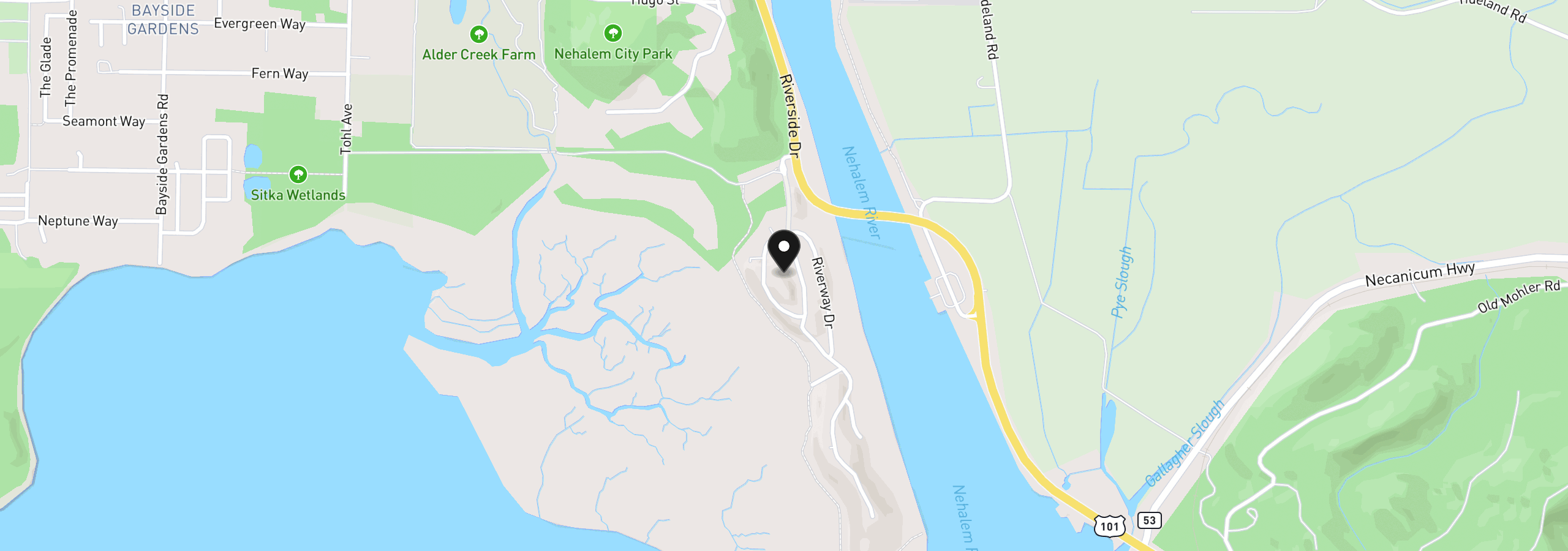 Map showing the location of Nehalem Point #5, Nehalem, OR 97131