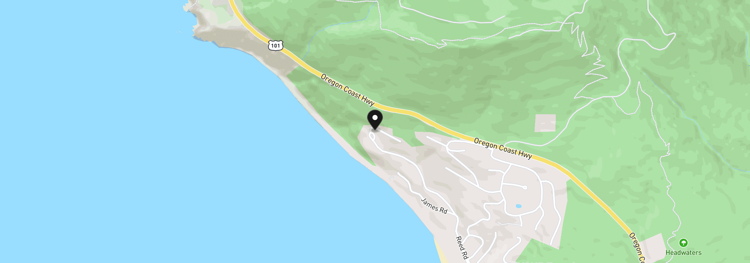 Map showing the location of 38665 Beulah Reed Rd, Nehalem, OR 97131