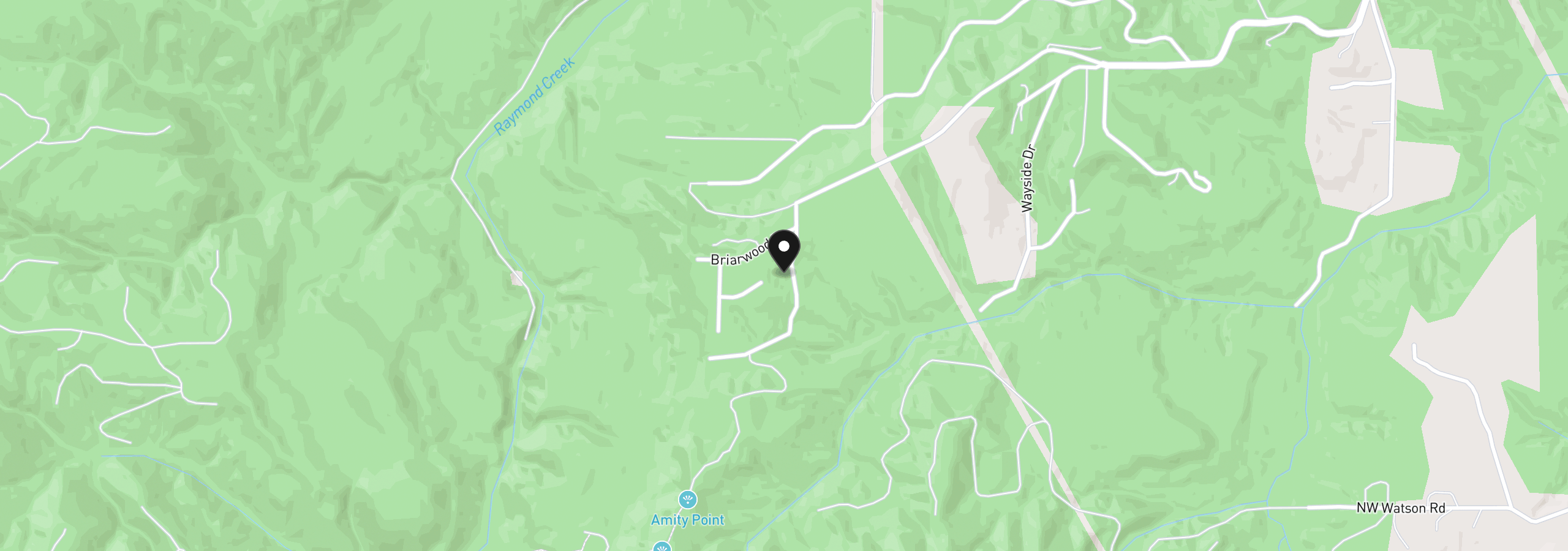 Map showing the location of 4 Briarwood 4, Scappoose, OR 97056