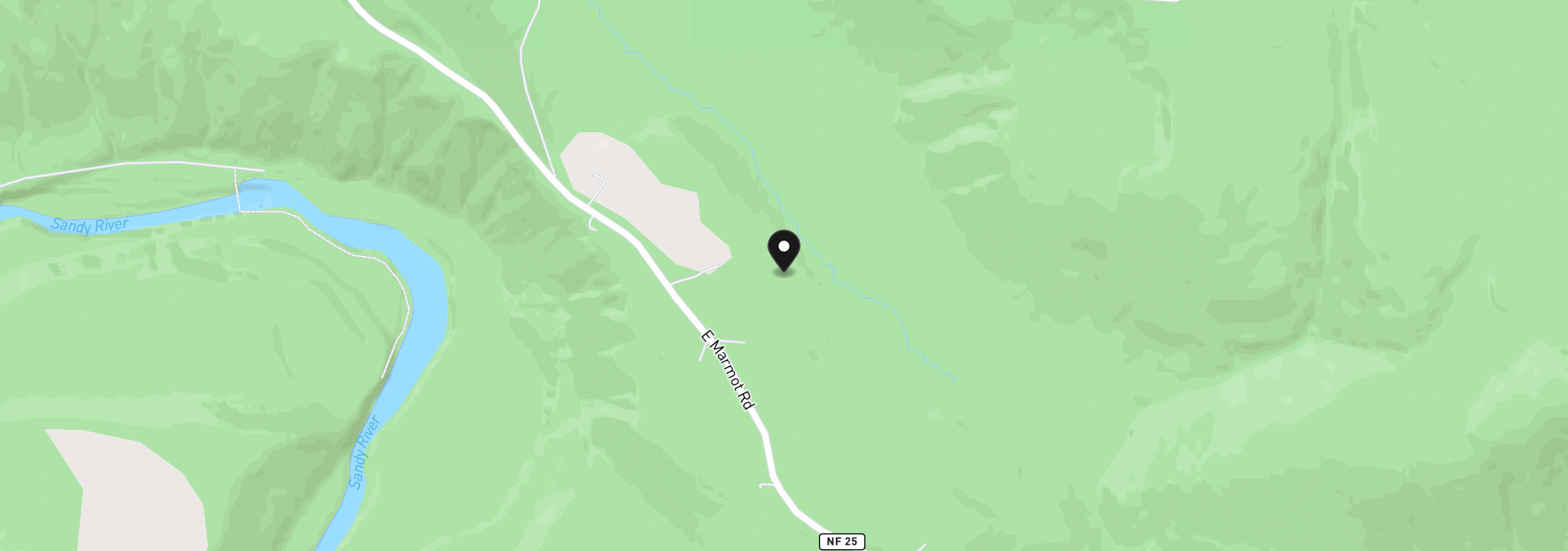 Map showing the location of 53221 E Marmot Rd, Sandy, OR 97055