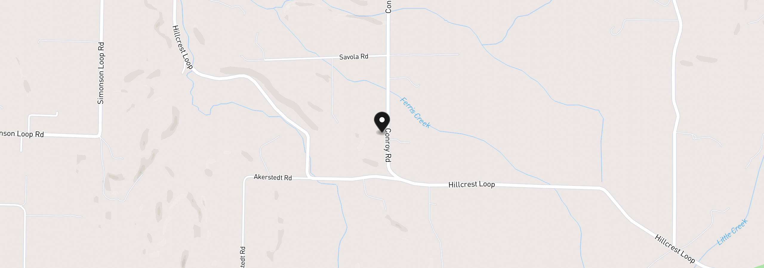 Map showing the location of 92166 Conroy Rd, Astoria, OR 97103