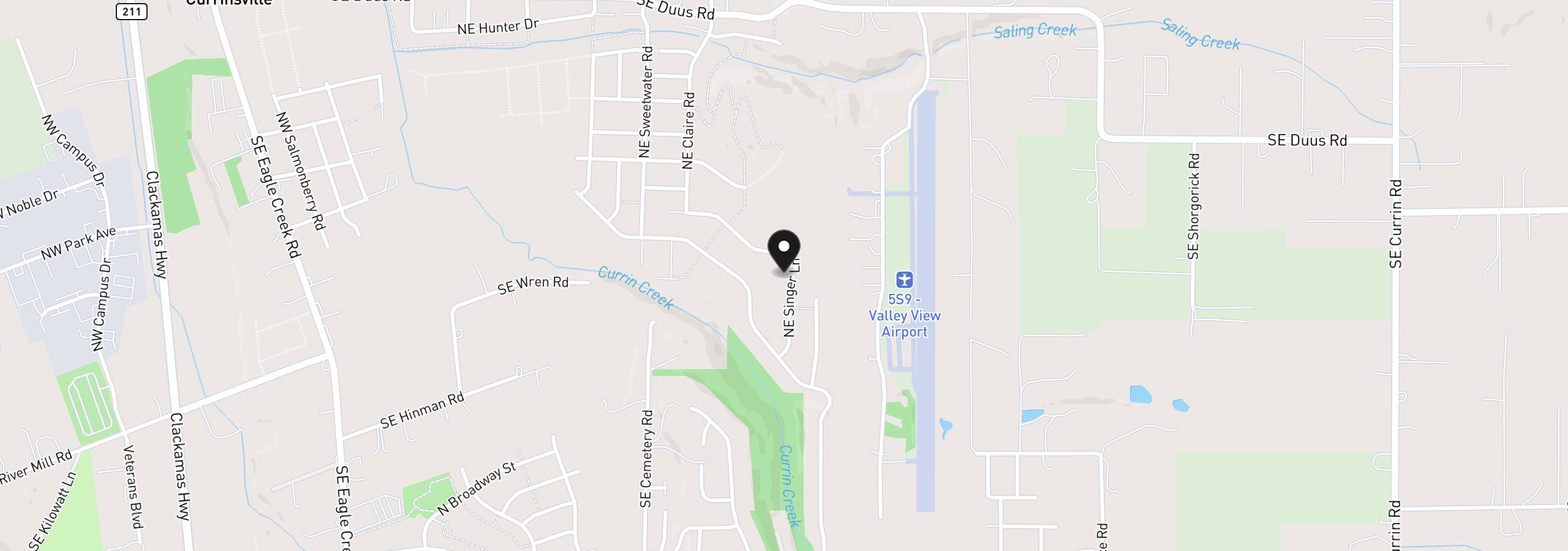 Map showing the location of 2325 NE Singer Ln 250, Estacada, OR 97023