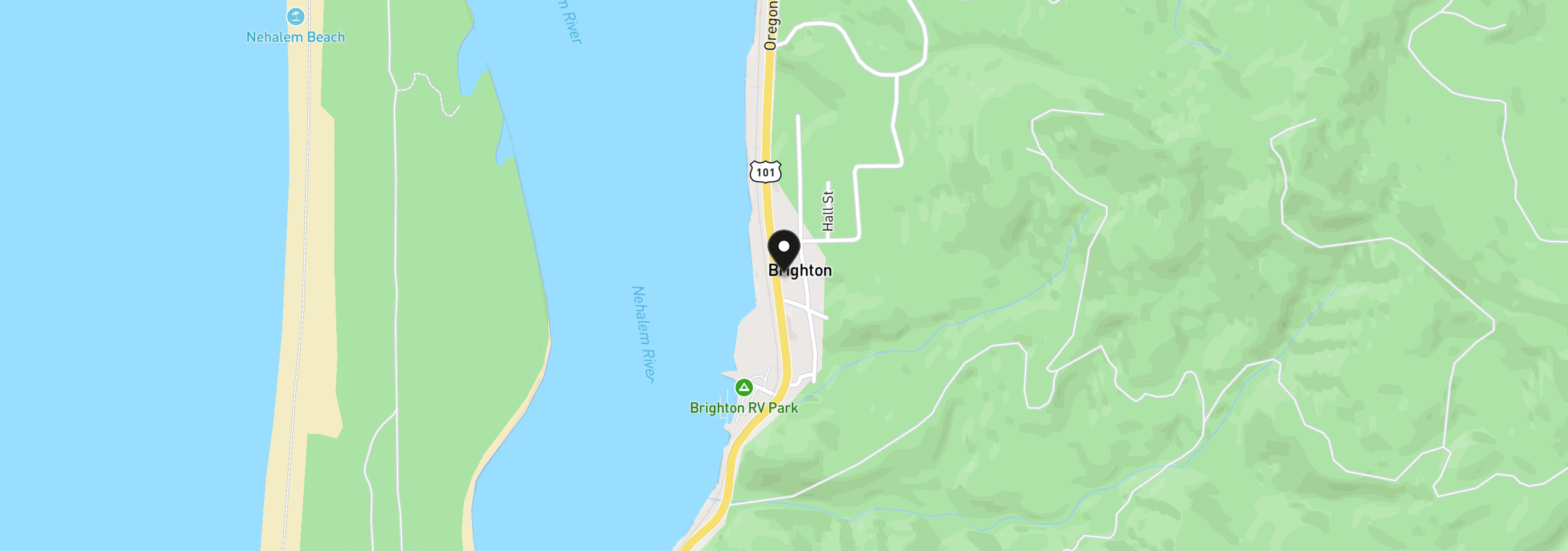 Map showing the location of 29685 N Hwy 101, Rockaway Beach, OR 97136