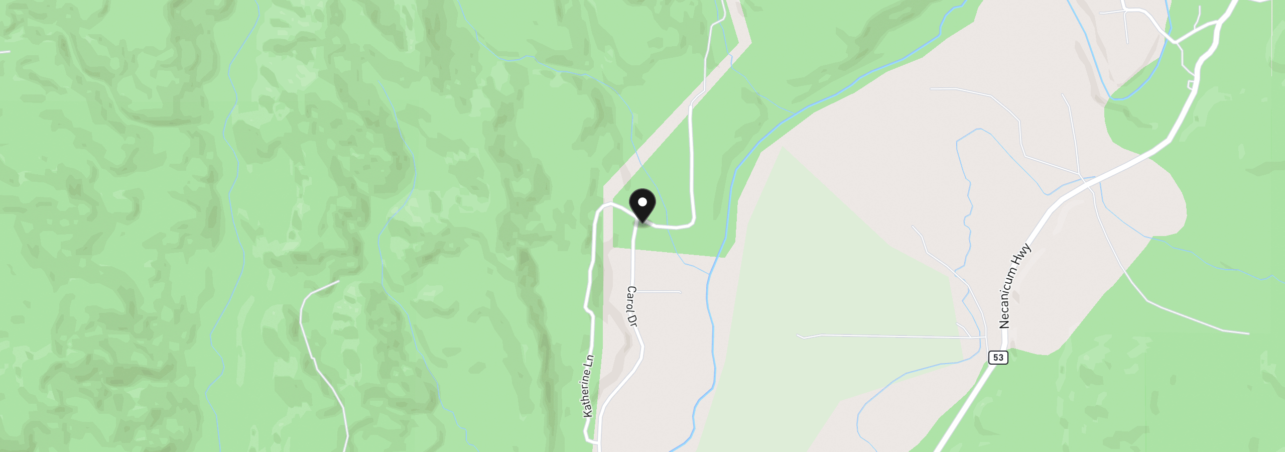 Map showing the location of 44805 Carol Dr, Nehalem, OR 97131