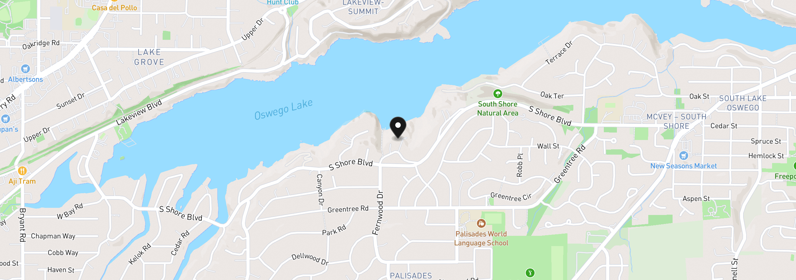 Map showing the location of 1949 Cedar Ct, Lake Oswego, OR 97034