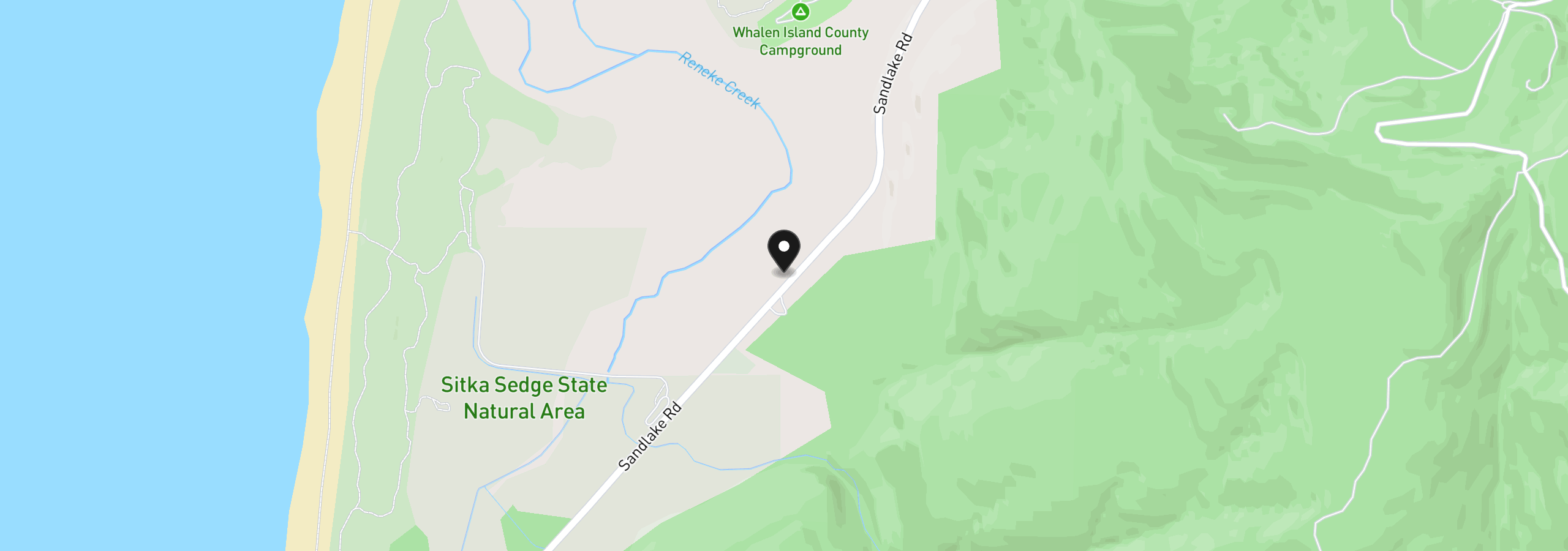 Map showing the location of 26230 Sandlake Rd, Cloverdale, OR 97112