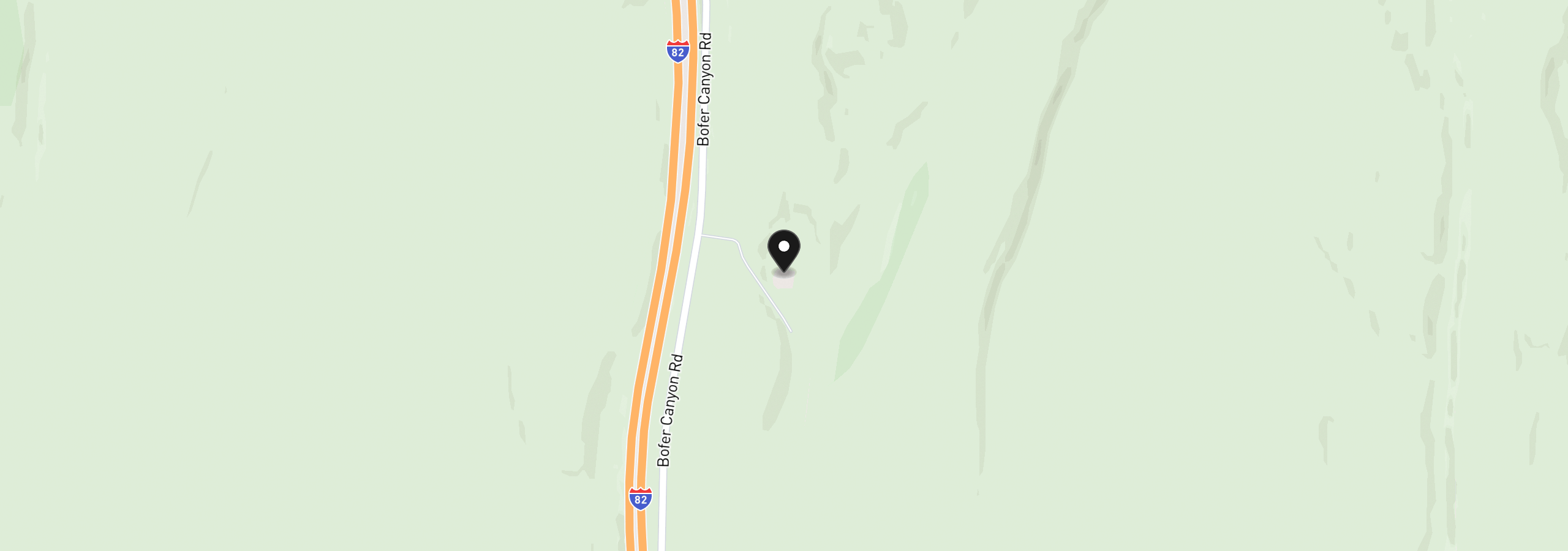 Map showing the location of 92917 Bofer Canyon Rd, Kennewick, Wa 99337