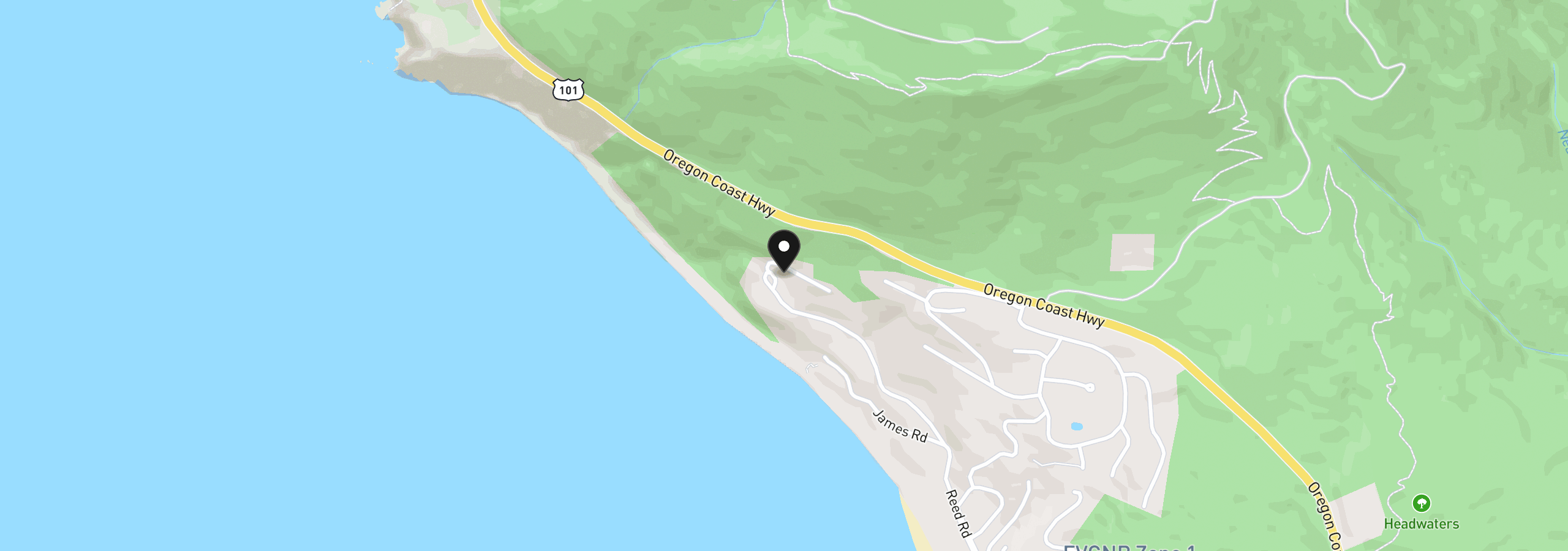 Map showing the location of 38655 Beulah Reed Rd, Nehalem, OR 97131