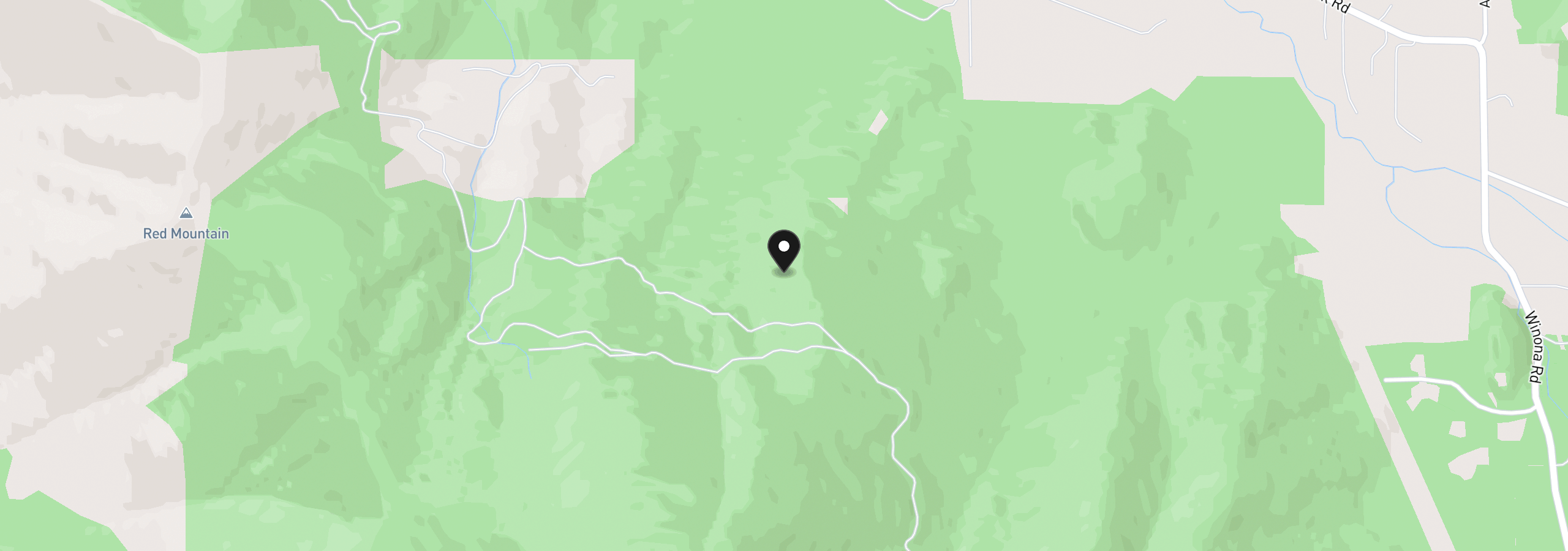 Map showing the location of Jump Creek Rd, Grants Pass, OR 97526