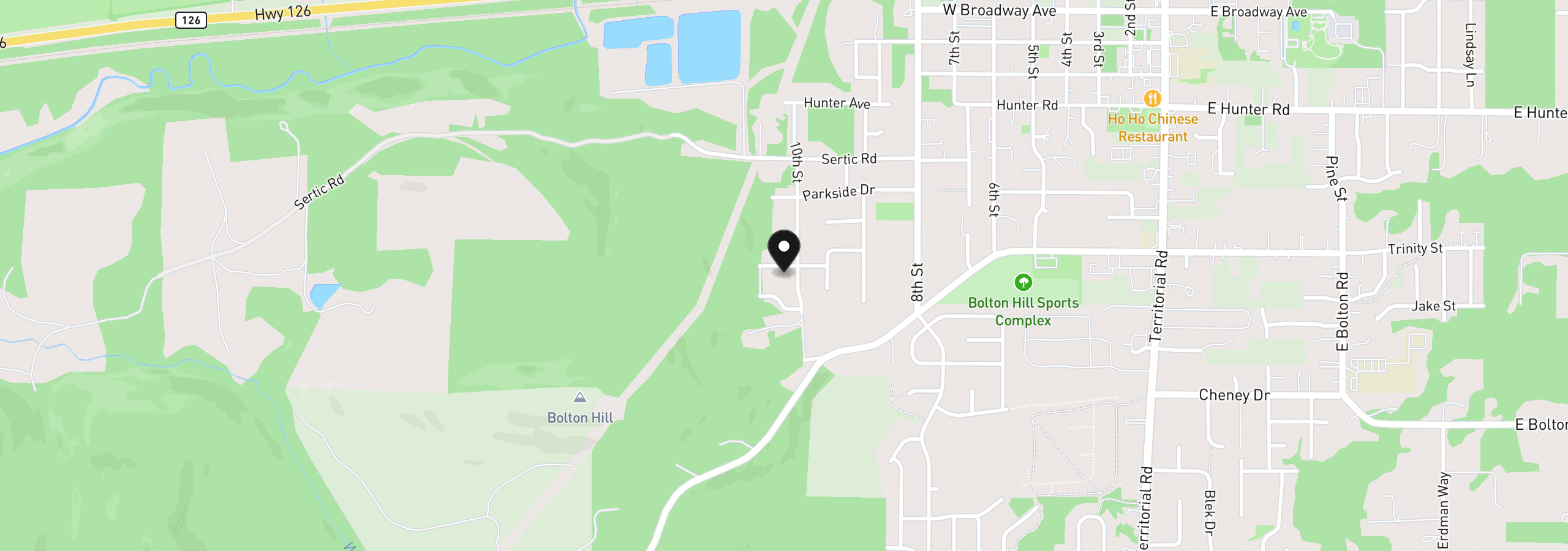 Map showing the location of Lot 14 Aspen Heights, Veneta, OR 97487