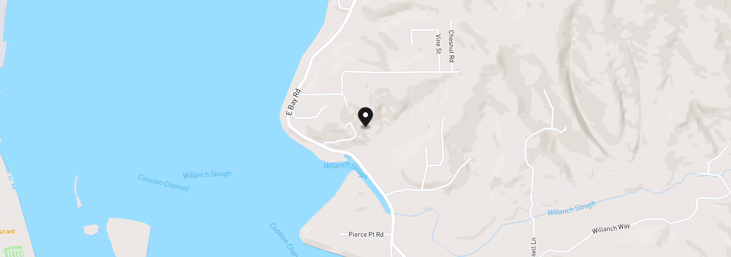 Map showing the location of 00 Fifth Ave, North Bend, OR 97459