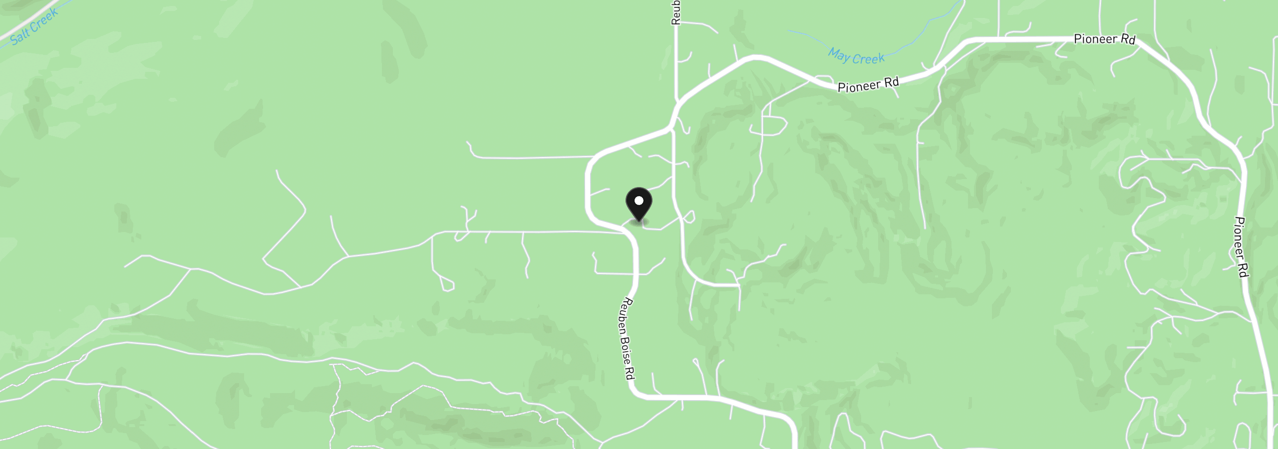 Map showing the location of 1850 Reuben Boise Rd, Dallas, OR 97338