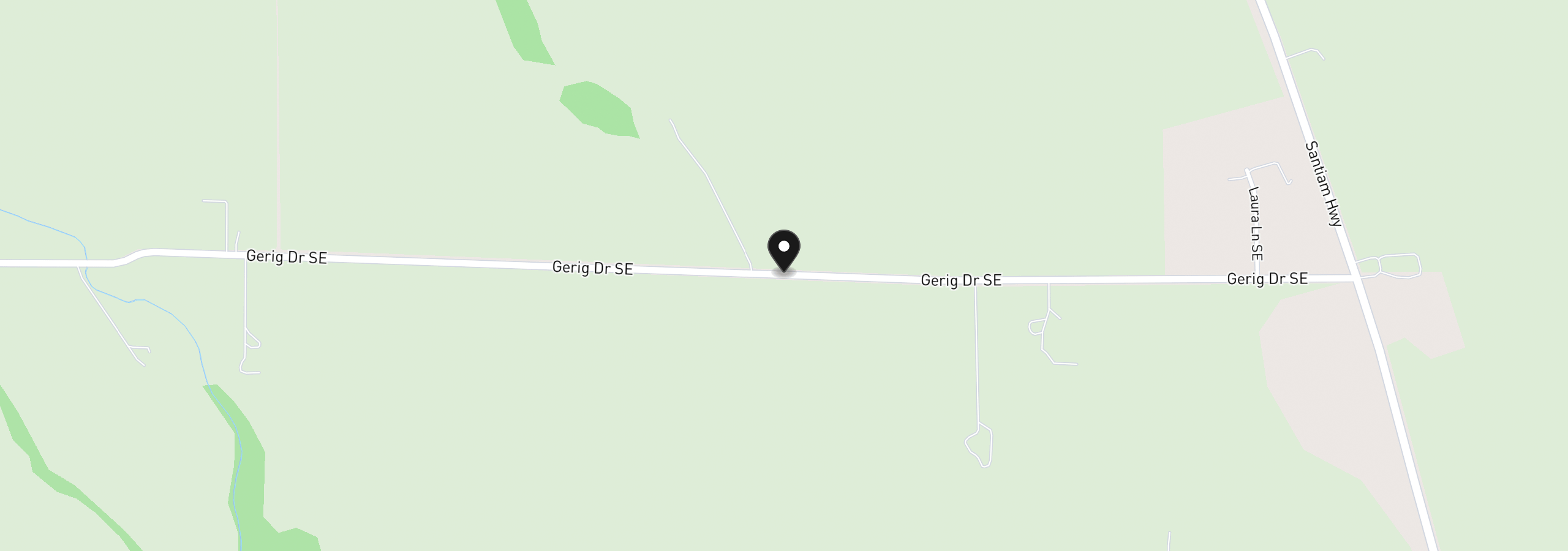 Map showing the location of 0 Gerig Dr, Albany, OR 97322