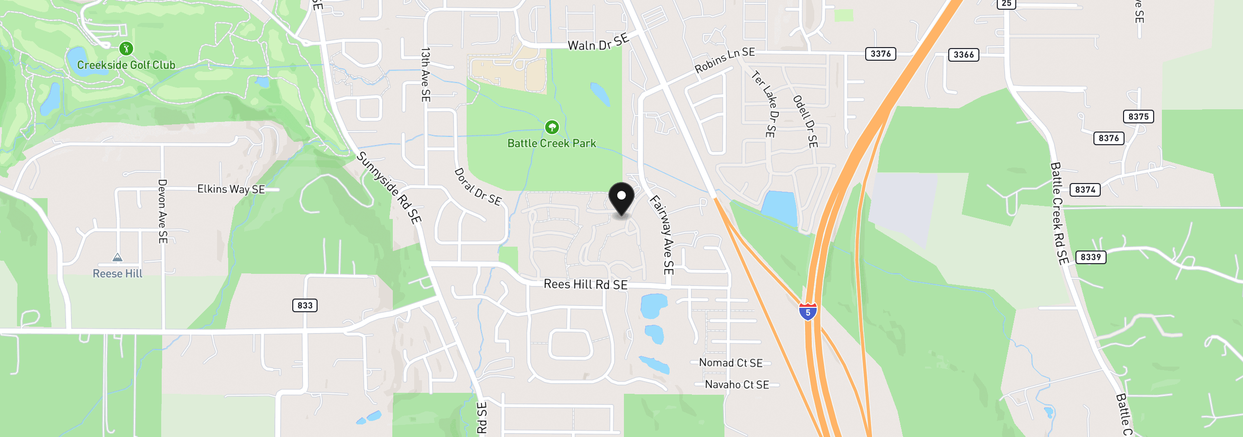Map showing the location of 1855 Lexington Cir, Salem, OR 97306
