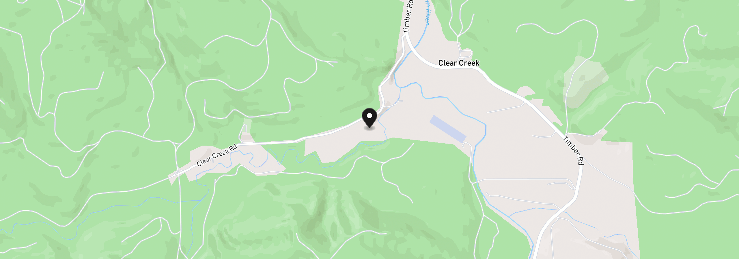 Map showing the location of 13794 Clear Creek Rd, Vernonia, OR 97064
