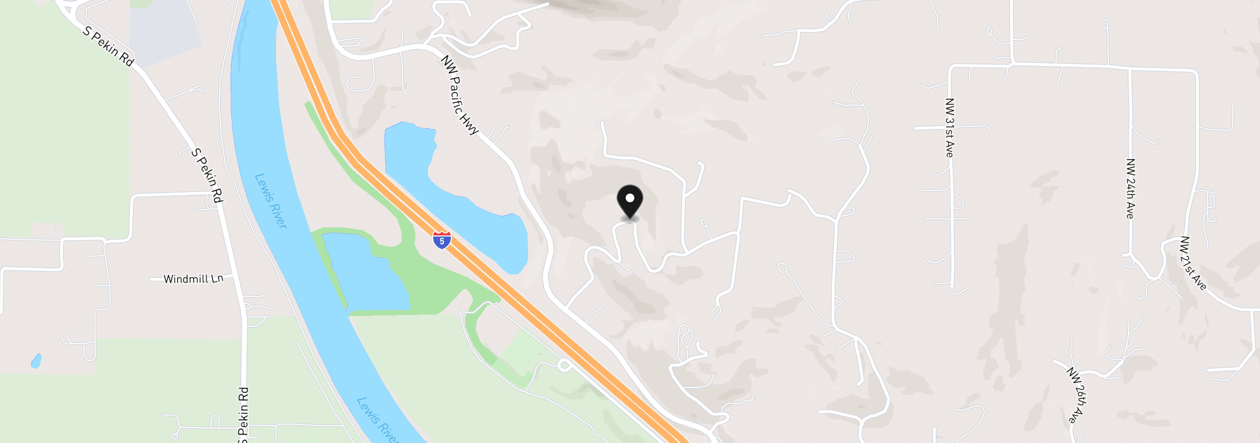 Map showing the location of 0 NW Griffith Rd, Woodland, Wa 98674