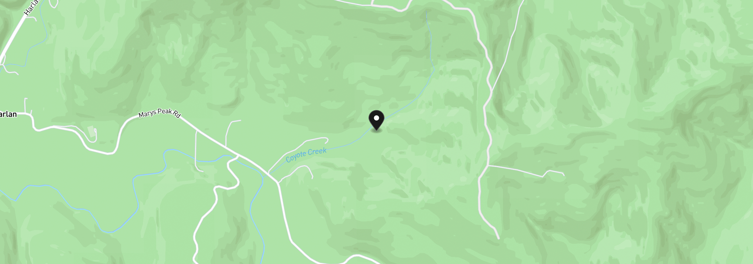 Map showing the location of Marys Peak Rd Tl501, Blodgett, OR 97326