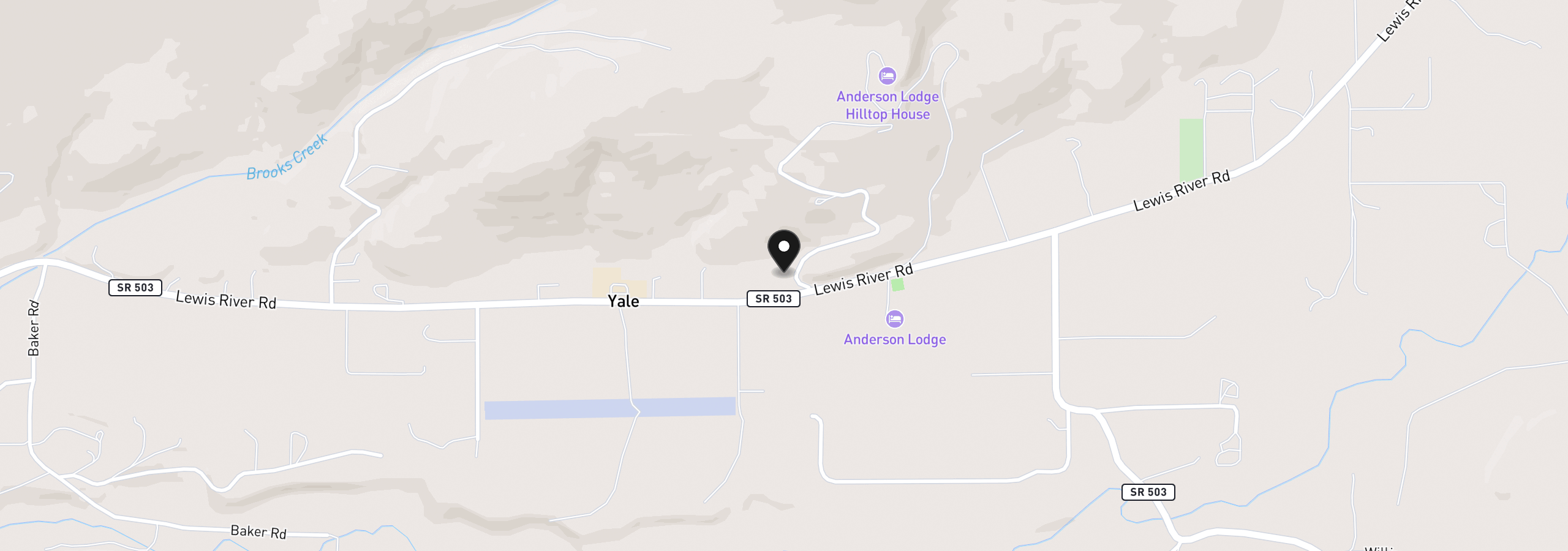 Map showing the location of 118 Bald Eagle Rd, Ariel, Wa 98603