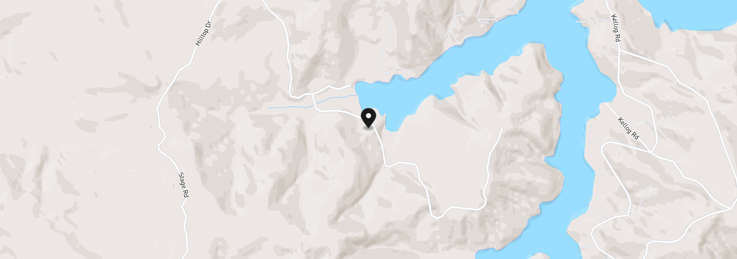 Map showing the location of 5 Hilltop Dr 1403, Lakeside, OR 97449