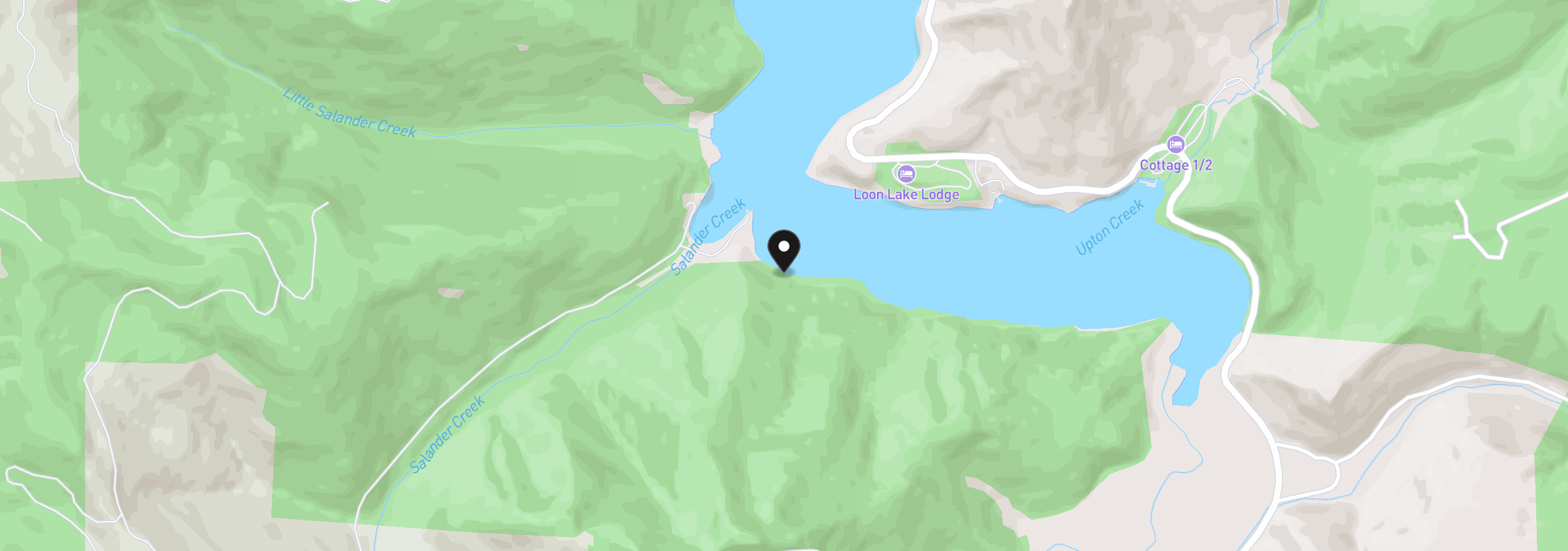 Map showing the location of 1901 Loon Lake Lot 8 Rd, Reedsport, OR 97467