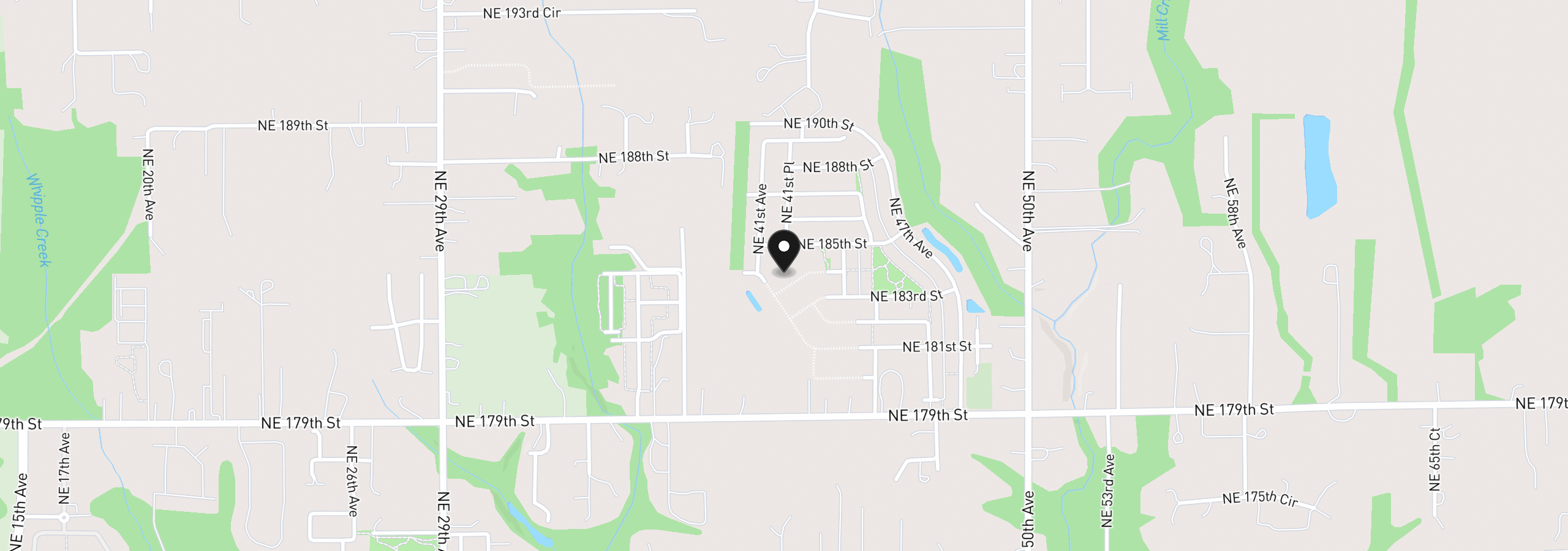 Map showing the location of 18407 NE 41st Ave Lot 475, Vancouver, Wa 98686