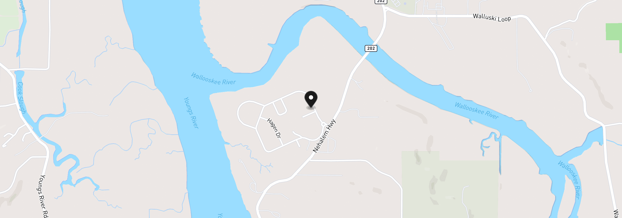 Map showing the location of 36468 River Point Dr, Astoria, OR 97103